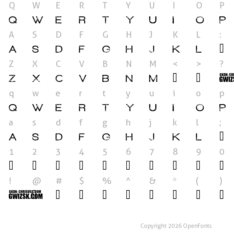 Character Map of Redux Regular