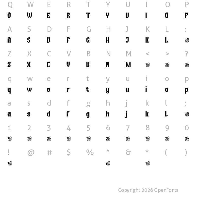 Character Map of Rekix Black Regular