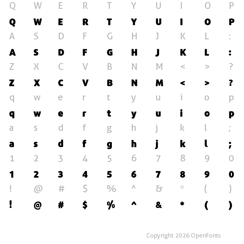 Character Map of Repo ExtraBlack