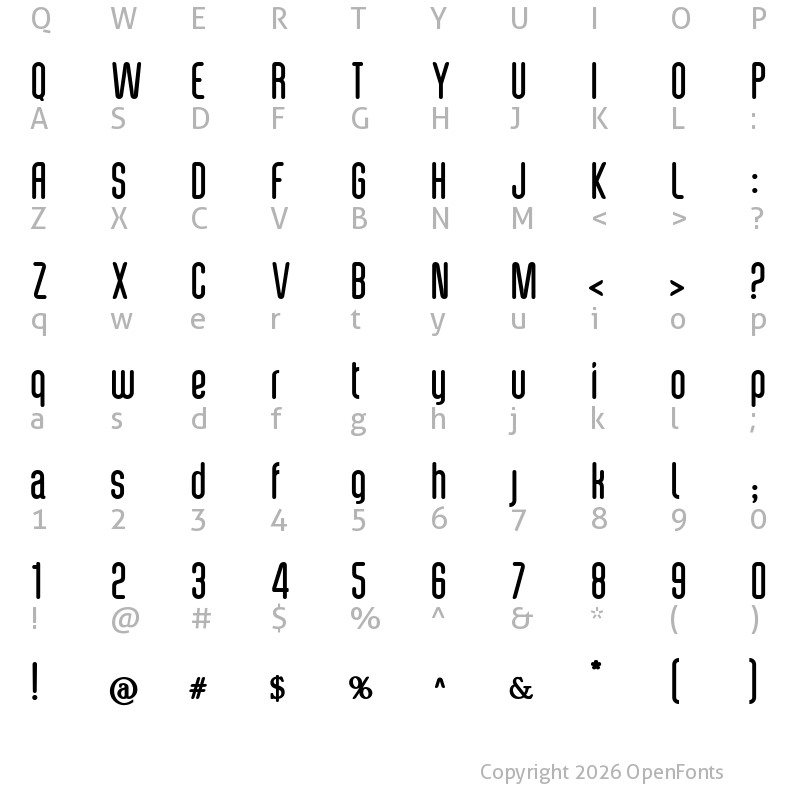 Character Map of reproduction Medium corner