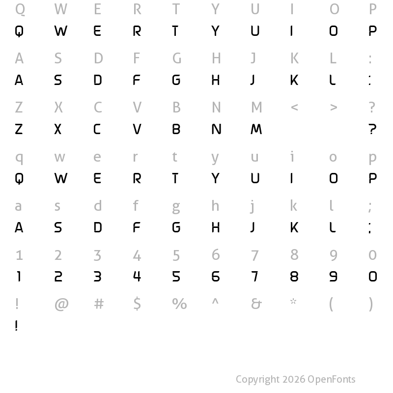 Character Map of Revealed Regular