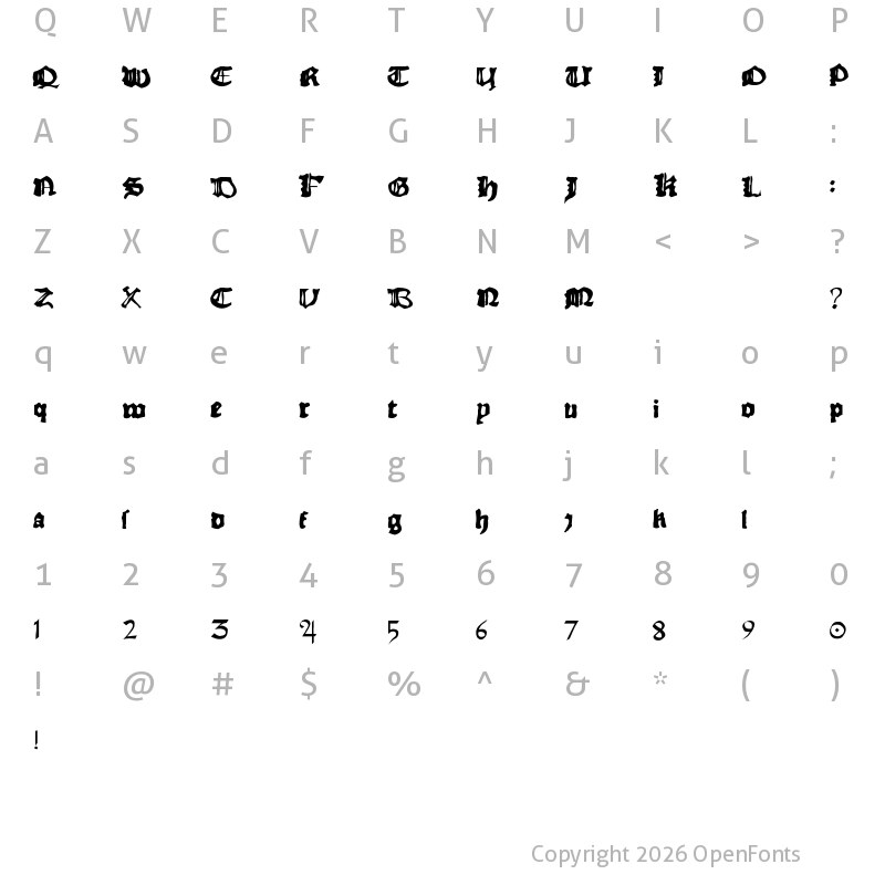 Character Map of RhymeChronicle1494 not included.