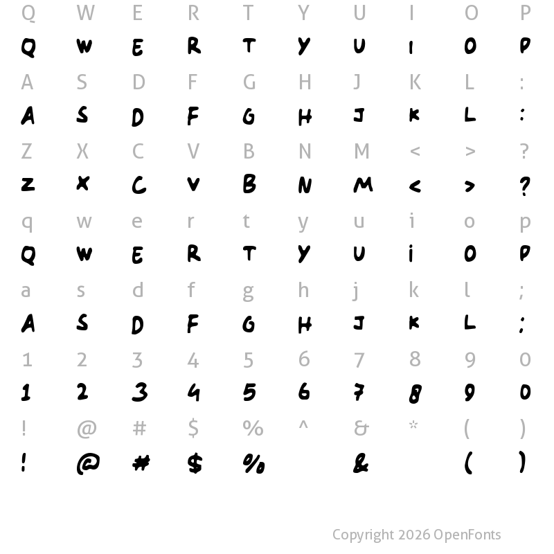 Character Map of Ring Ring Regular