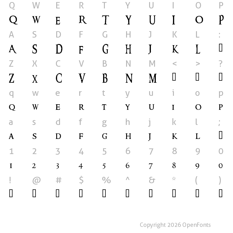 Character Map of Ringbearer Medium