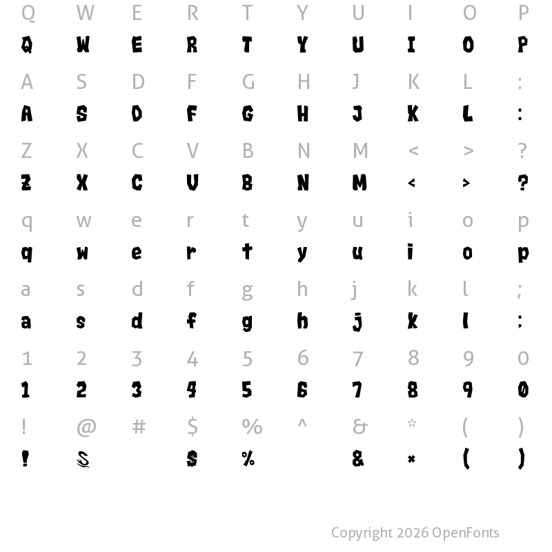 Character Map of Rocks__G Regular