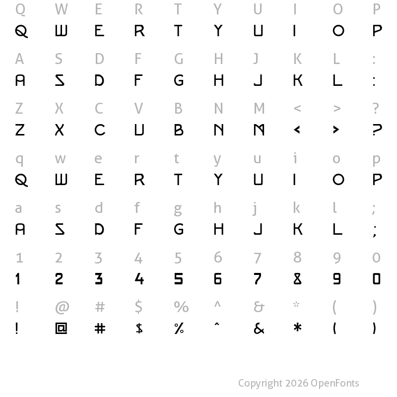 Character Map of Rodina_Nesselova Demo_version