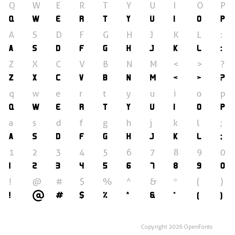 Character Map of ROSEMERO EMPEROR Regular
