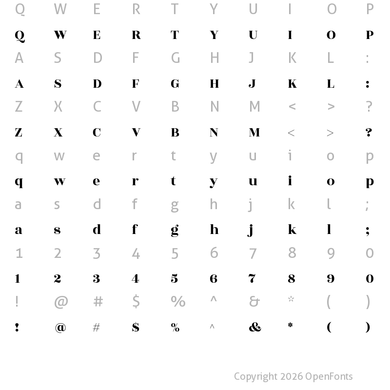 Character Map of Rozha One Regular