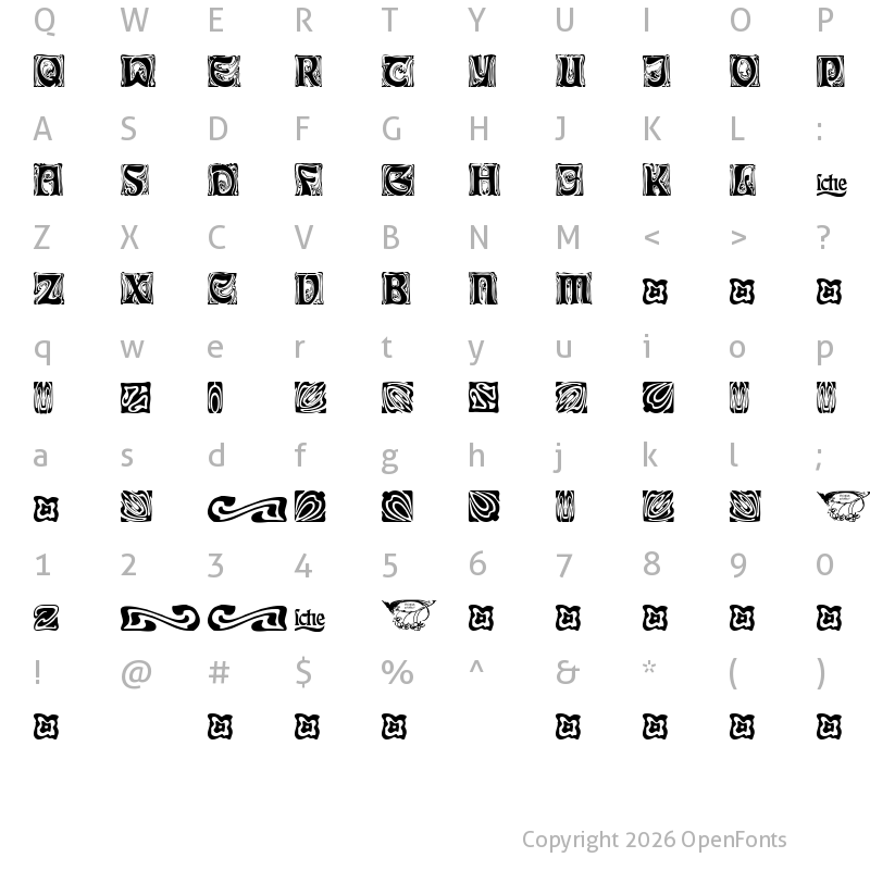 Character Map of Rudelsberg Schmuck