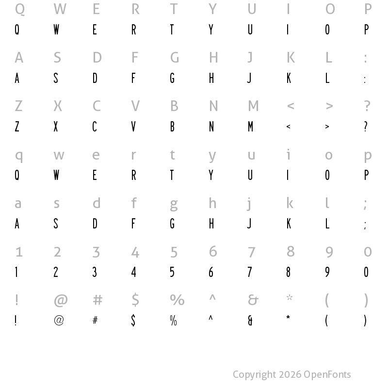 Character Map of SaaSeriesADOT Regular