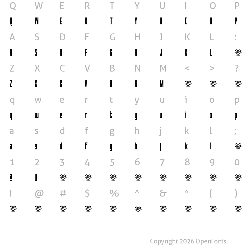 Character Map of Sabuga Regular