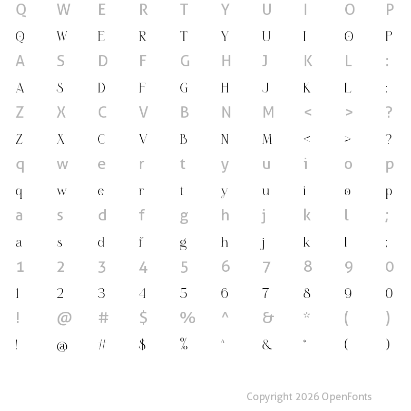 Character Map of Sageyl Sageyl