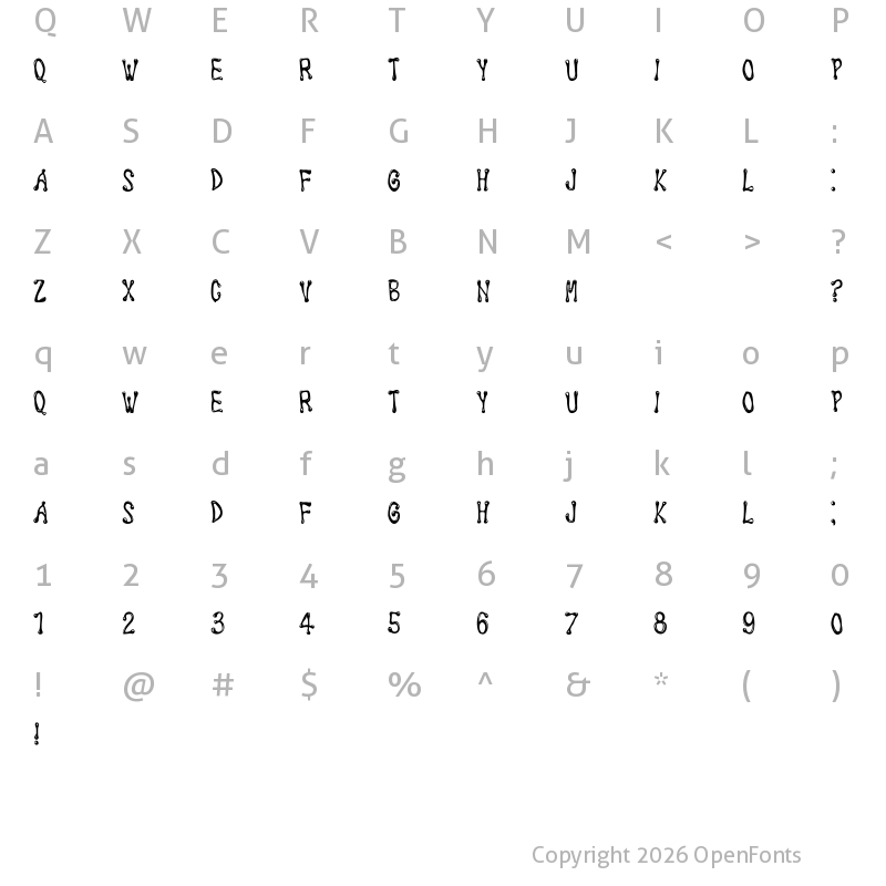Character Map of Saint Petersburg Regular