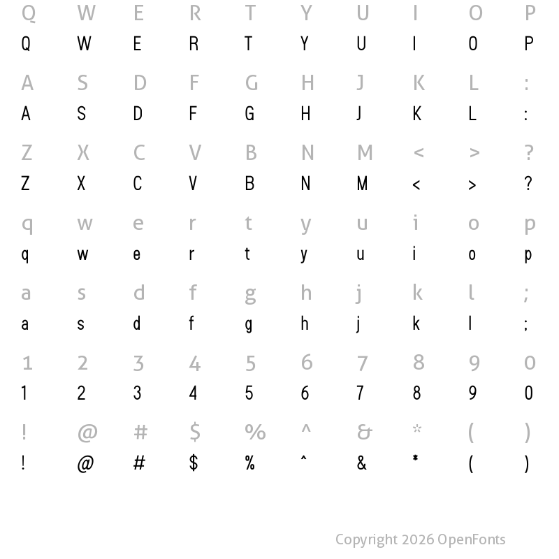 Character Map of Sanlulus Regular