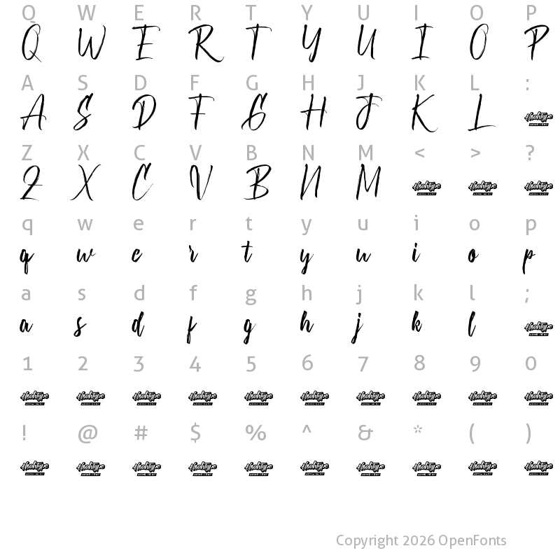 Character Map of Sanpedro Demo Regular