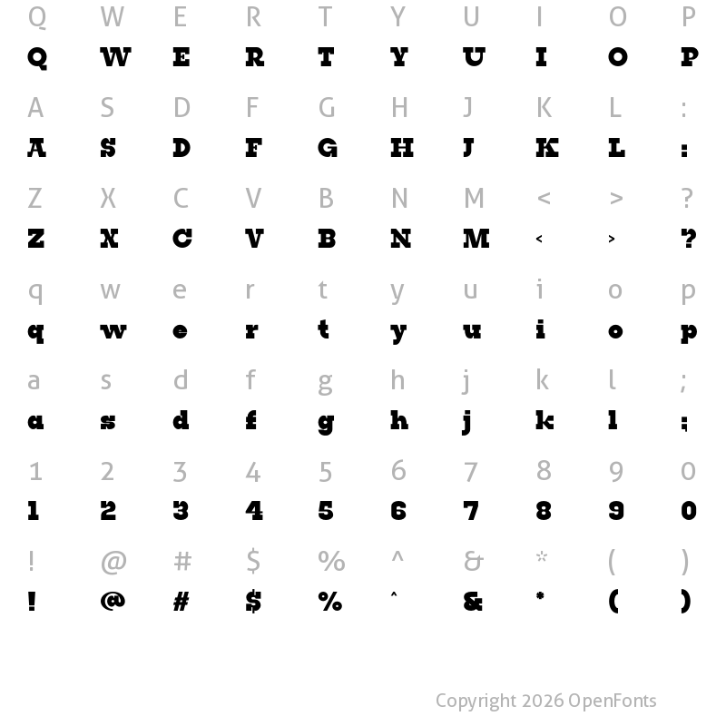 Character Map of SB Edila Regular