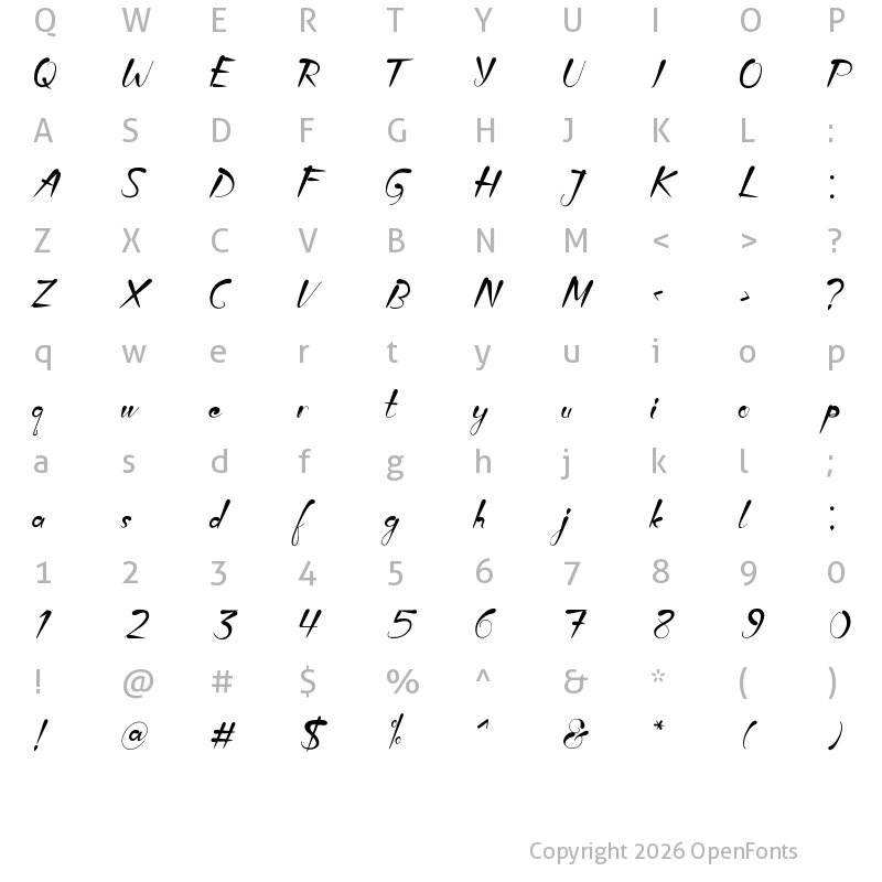 Character Map of Scary Night Regular