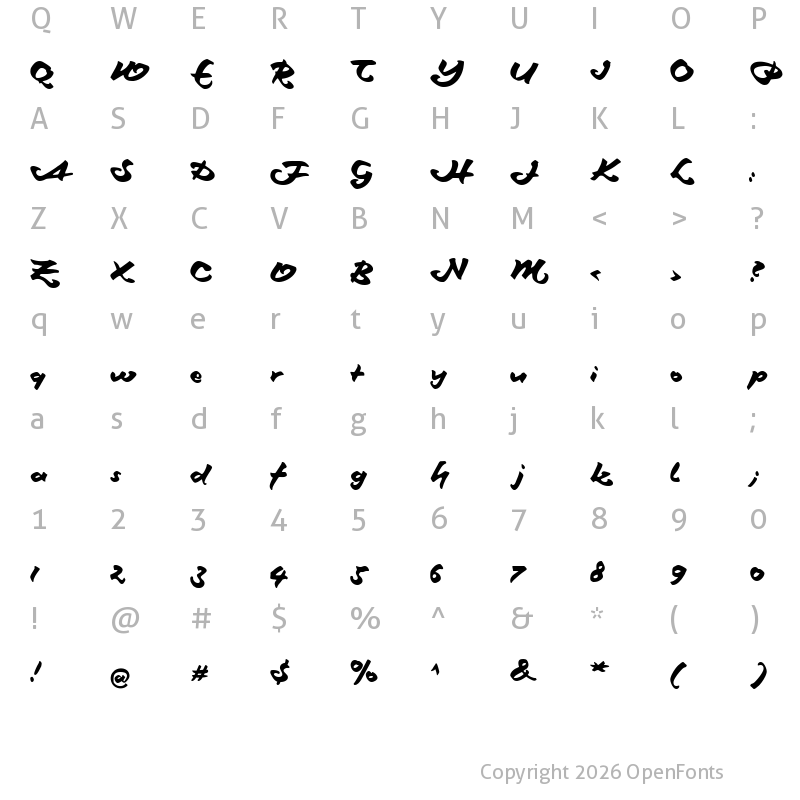 Character Map of Schneidler Maxim Regular