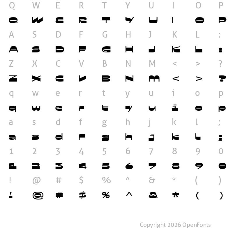 Character Map of Schwenk Regular