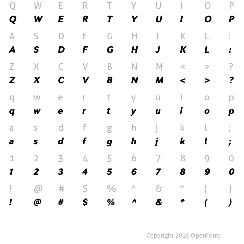 Character Map of SecondaSoft-BlackIt ?