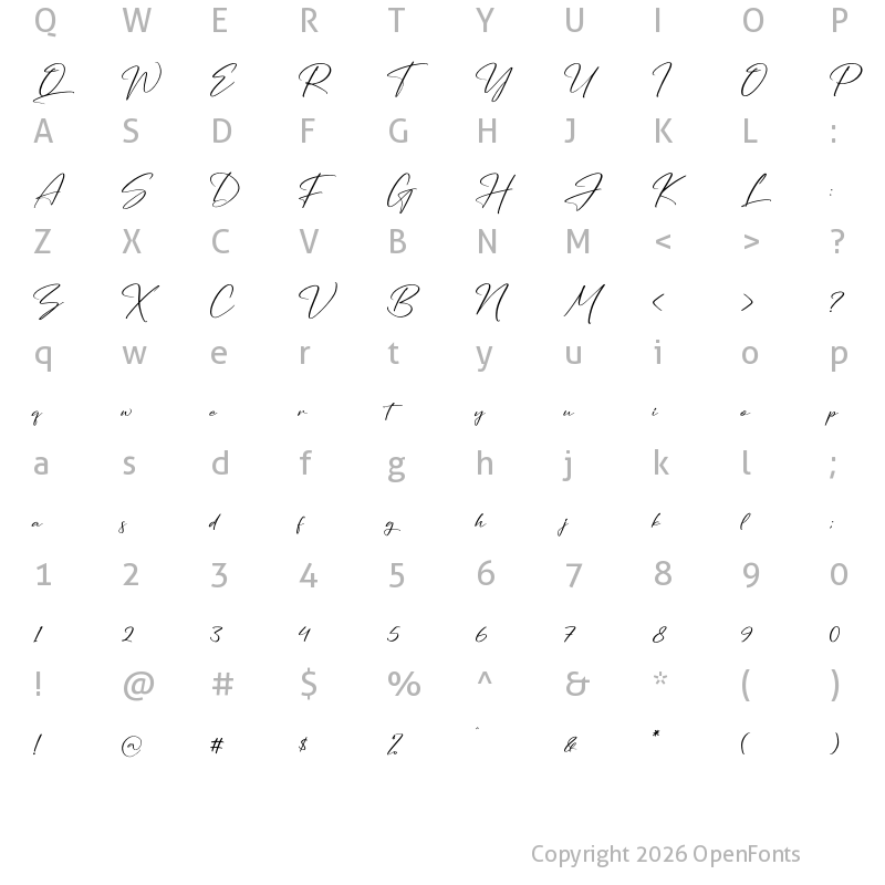 Character Map of Seethara Regular