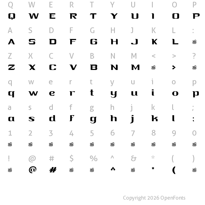 Character Map of Segira Regular