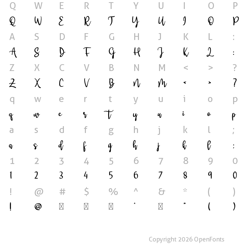 Character Map of Shark Blindate Regular