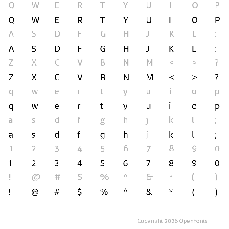 Character Map of Signo Book