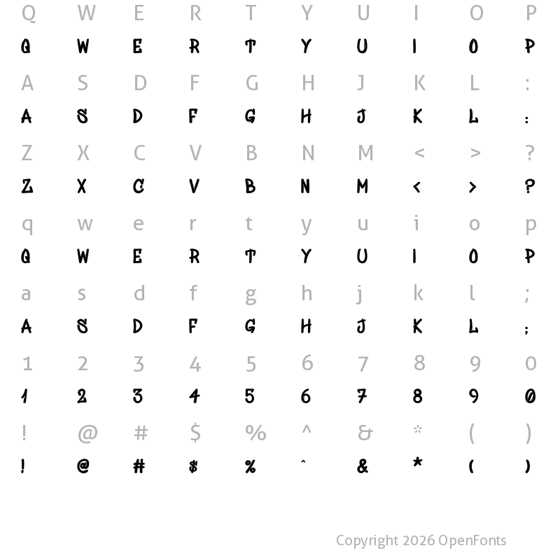 Character Map of Sivar Pro Regular