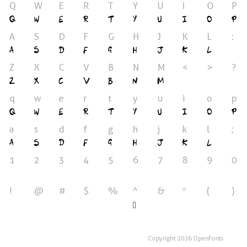 Character Map of SK_LUNIE Medium
