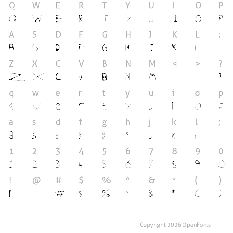Character Map of Skeleton Sketched Regular