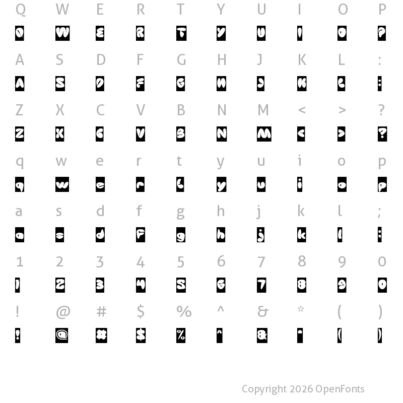 Character Map of Sleeping Beauty-Inverse Regular