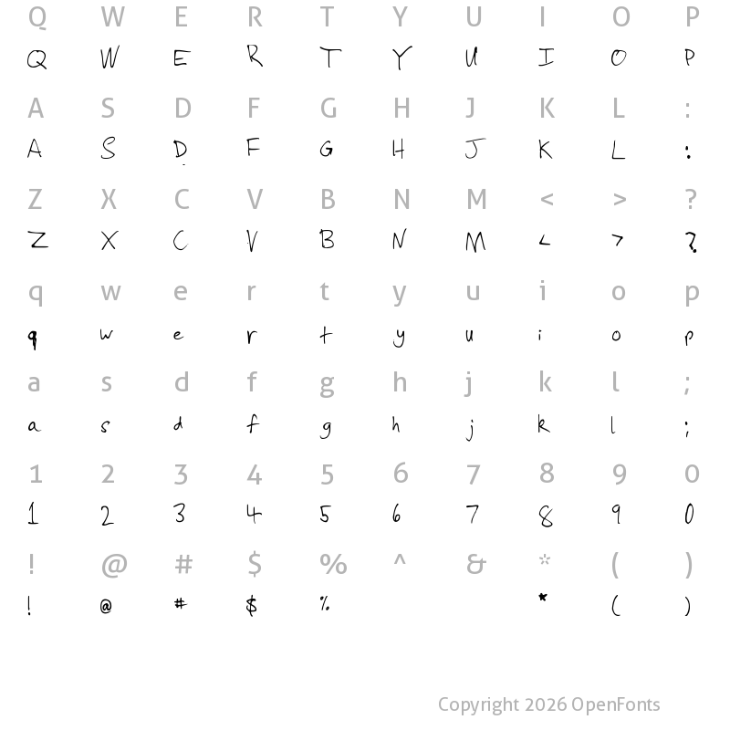 Character Map of Slevdog 2 Medium