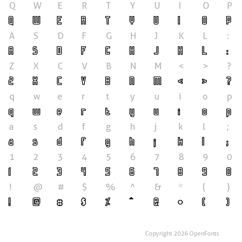 Character Map of Slidfis saftig Regular