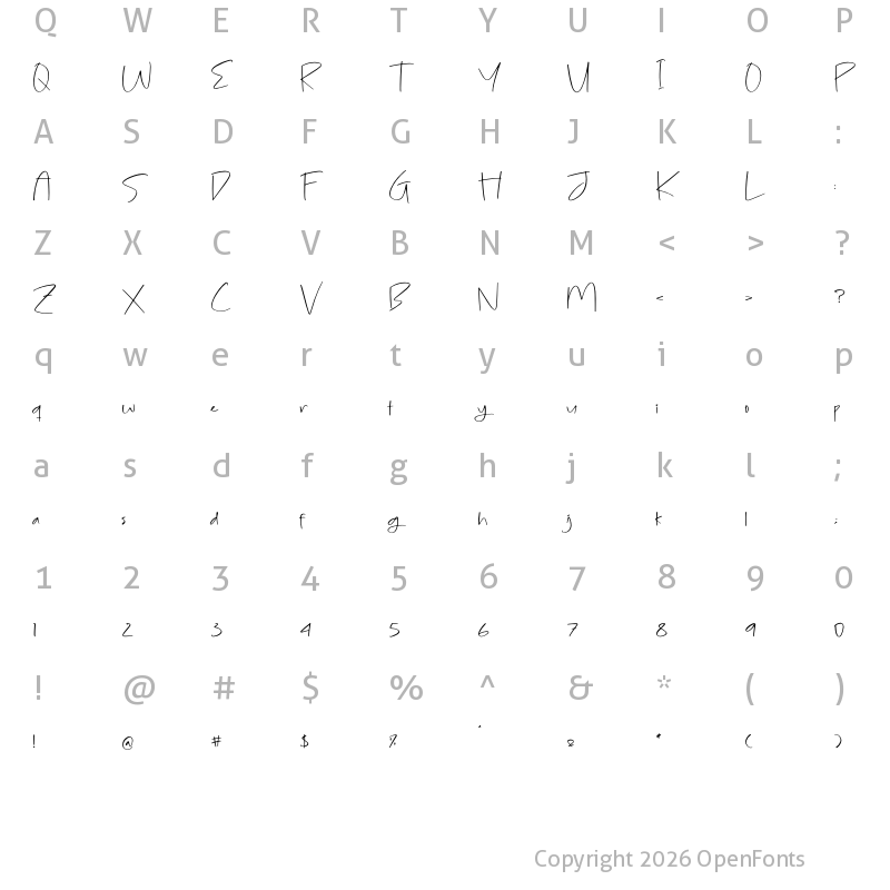 Character Map of Smiley Romantik Regular