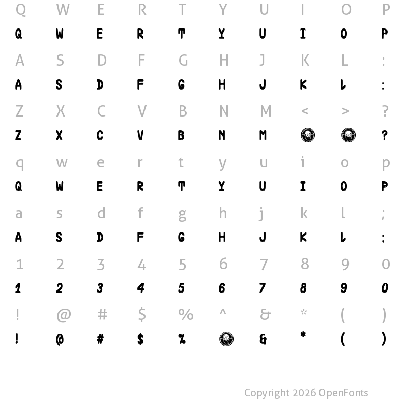 Character Map of Soccer Team Regular