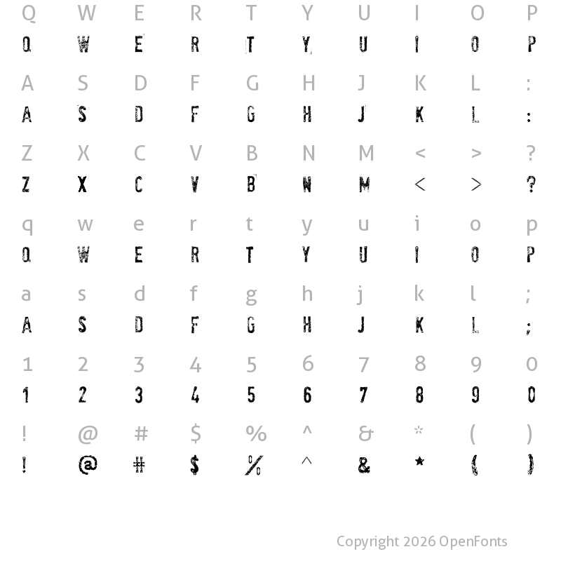 Character Map of SociaLAnimaL Regular