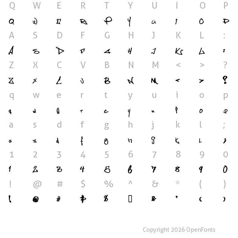 Character Map of Some's Style Bold
