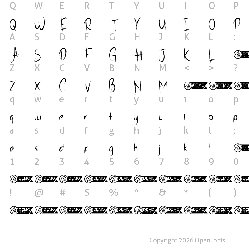 Character Map of Sosial Justice Demo Regular