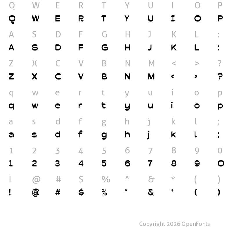 Character Map of Soul Daisy Regular