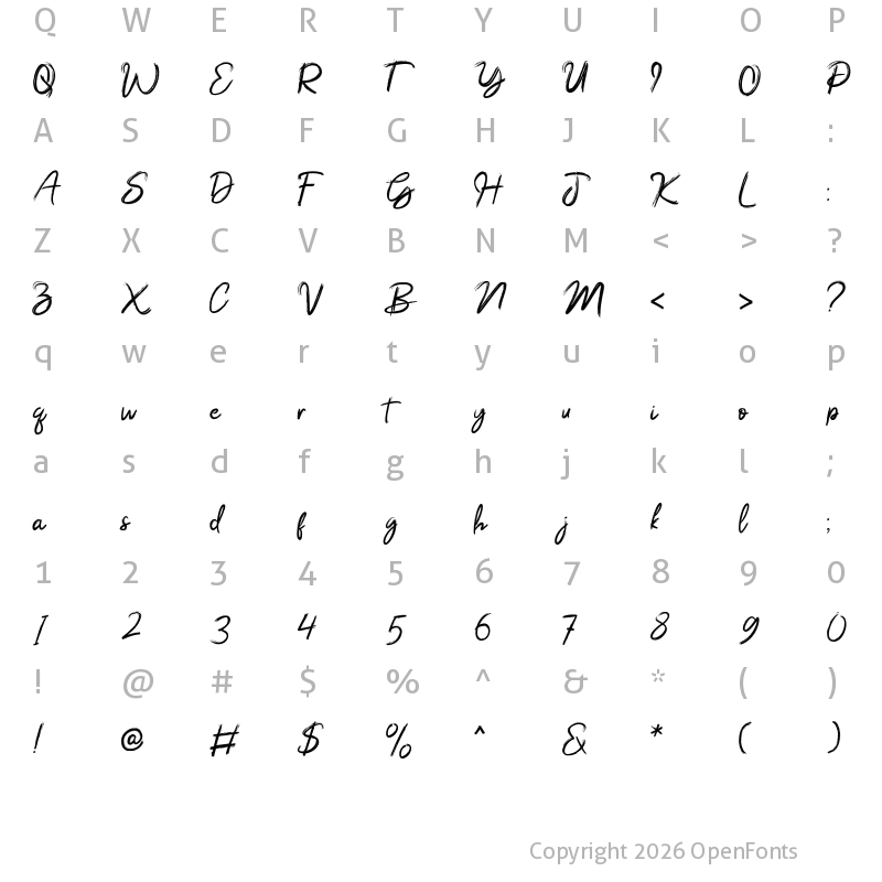 Character Map of SOUL Regular