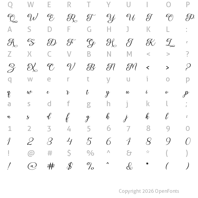 Character Map of Soulmine Regular