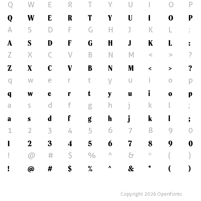 Character Map of Spirits Soft Medium