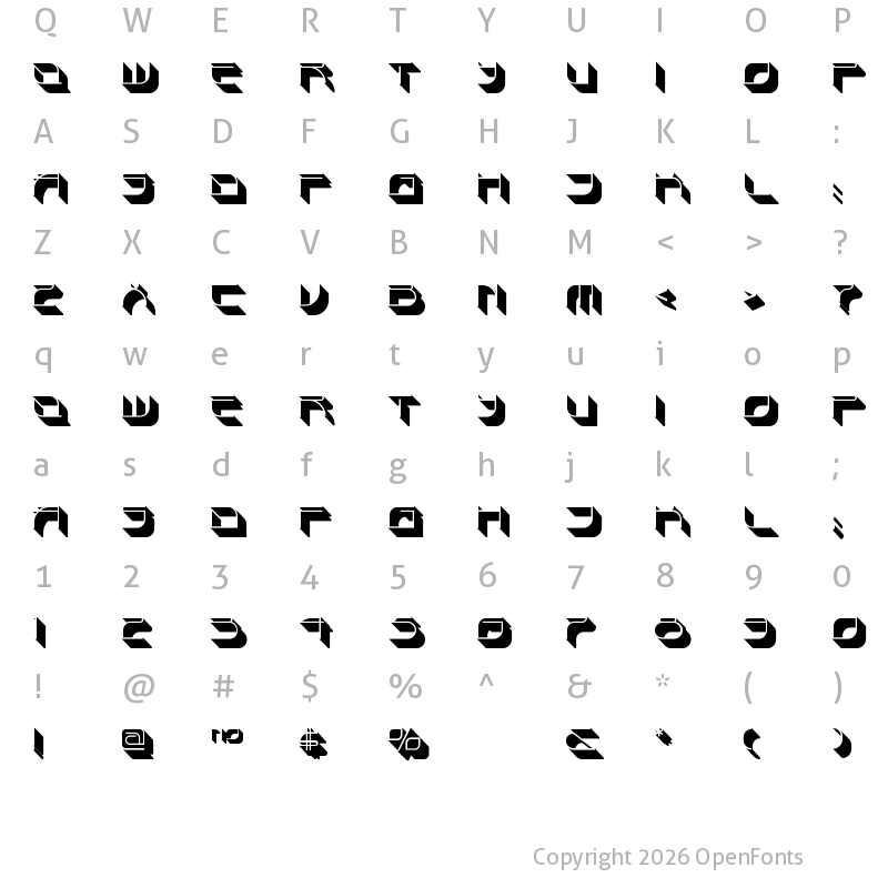 Character Map of Spondulix NF Regular