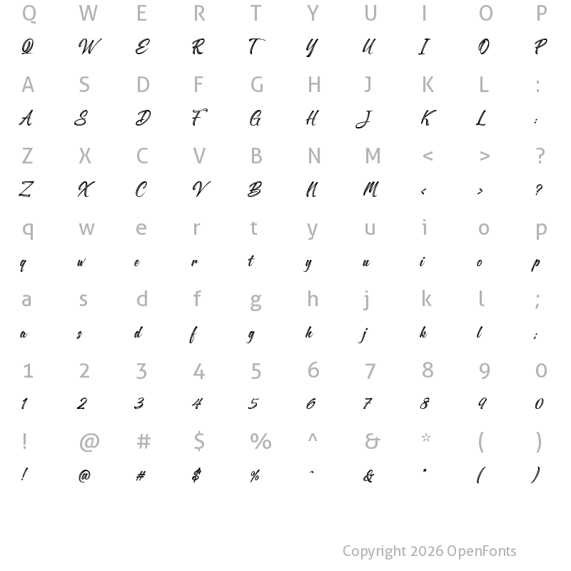 Character Map of Stanffords Bright Stanffords Bright Regular
