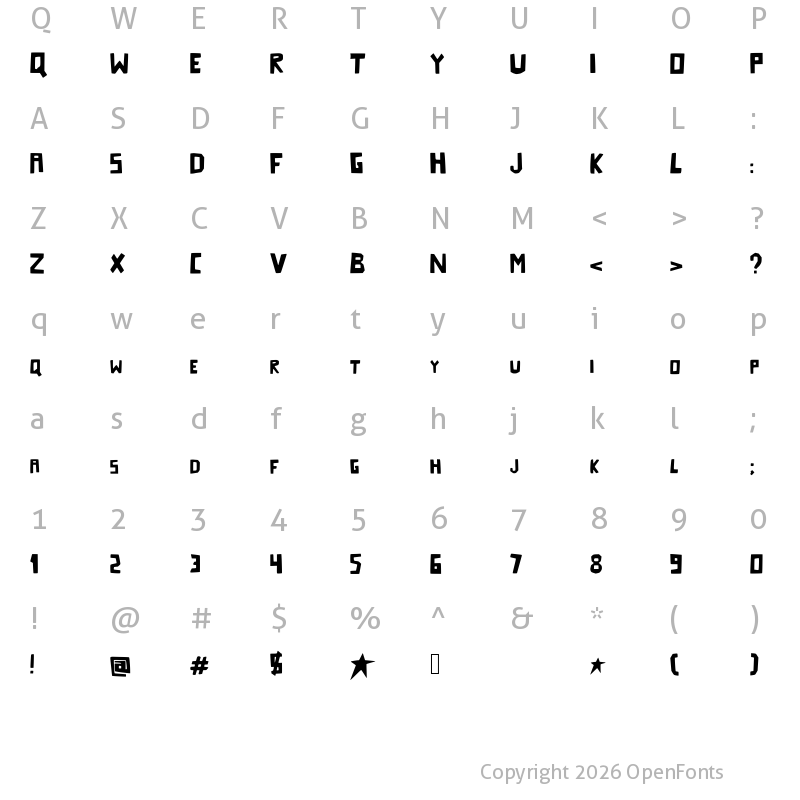 Character Map of Starcatcher Medium