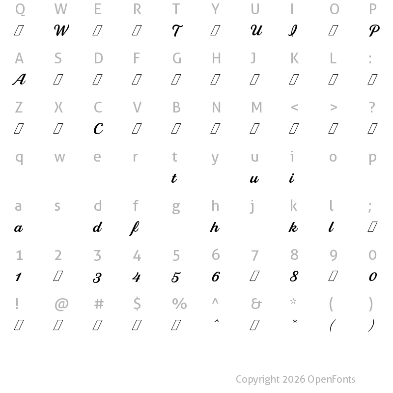 Character Map of Stash-Md ?