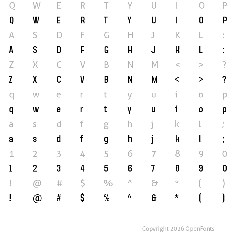 Character Map of Steagisler Regular
