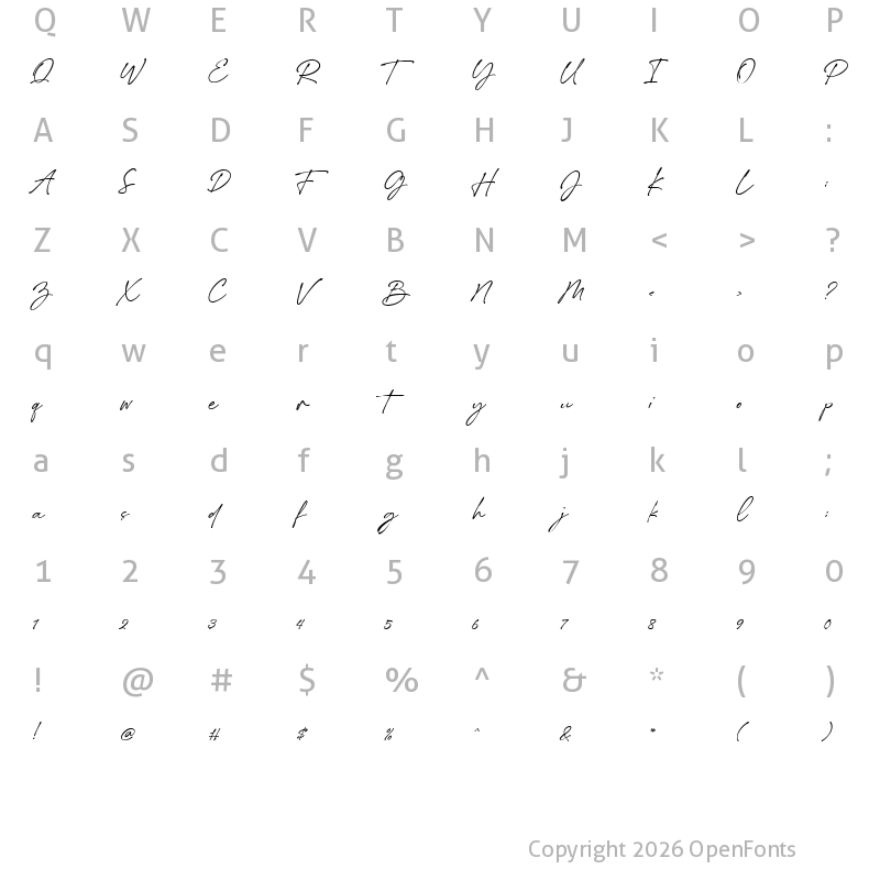 Character Map of Stickwithu Demo Regular