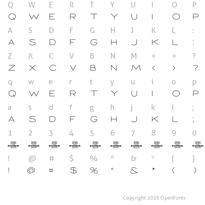 Character Map of Stormland PERSONAL USE ONLY Thin